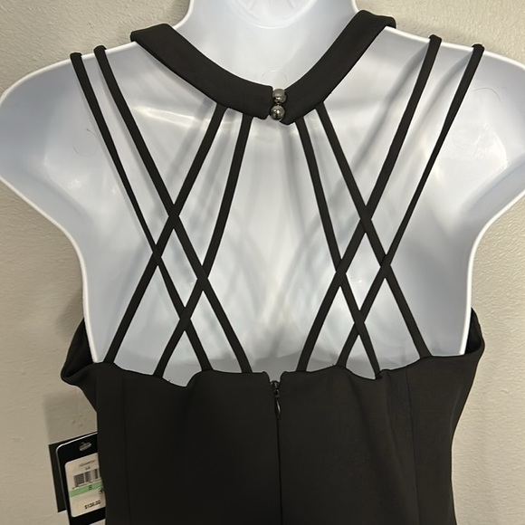 NWT Guess Strappy Cocktail MIDI Dress Black Size 8 - Picture 6 of 10